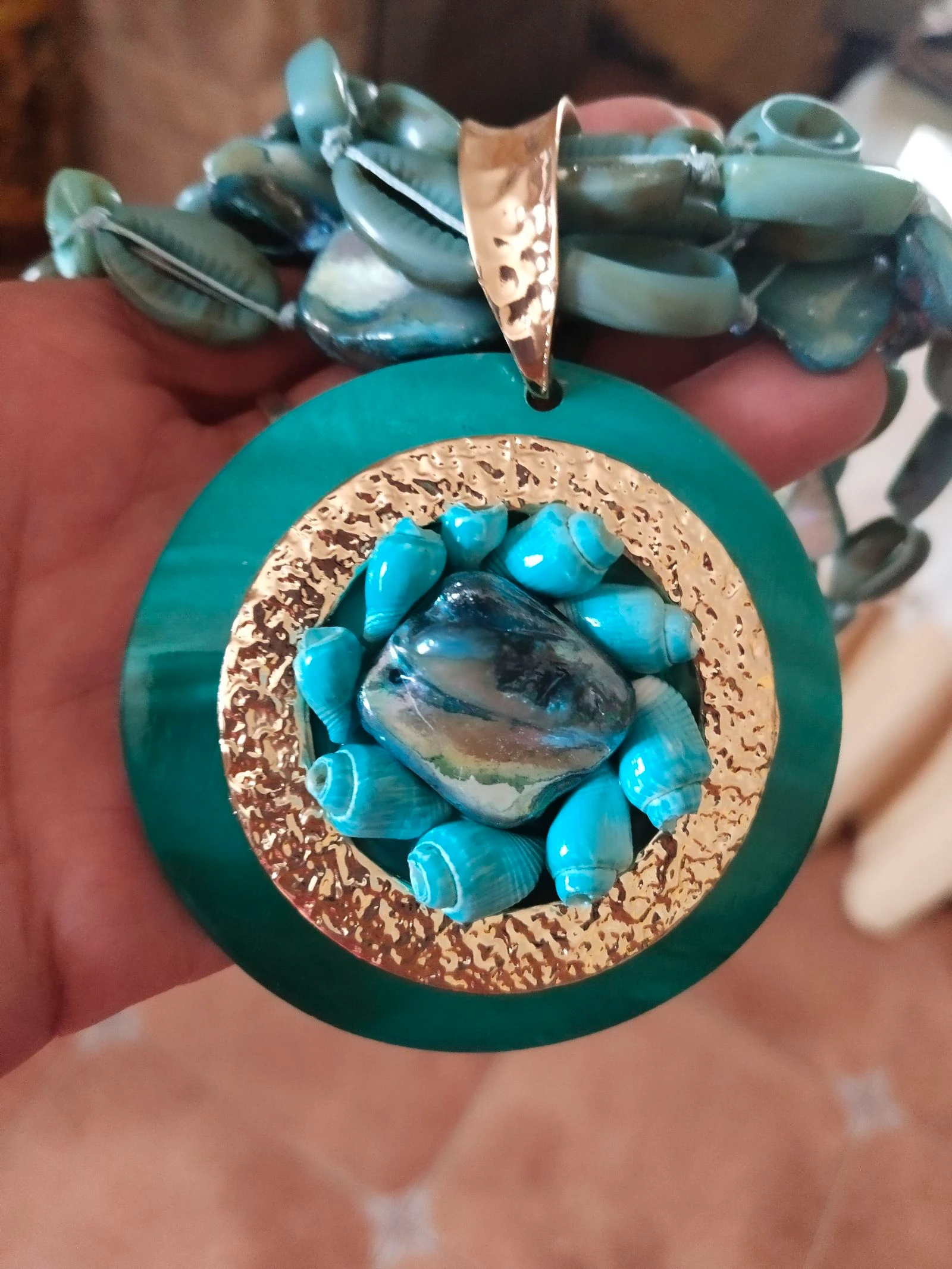 Collar turquesa con abalorios 🐚🩵 – photo 9